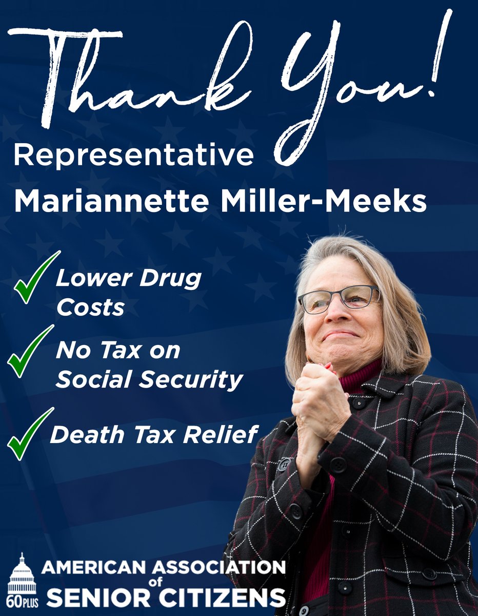 60PlusAssoc's tweet photo. Thank you Representative Mariannette Miller-Meeks for standing up for Seniors!

@RepMMM @IowaGOP https://t.co/jE3L7tBSUW