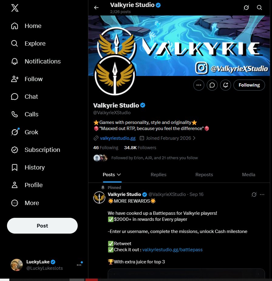 LuckyLukeslots's tweet photo. @ValkyrieXStudio stake username: Rosin2006
Maybe luck is on my side now https://t.co/zSUk8LDkqH