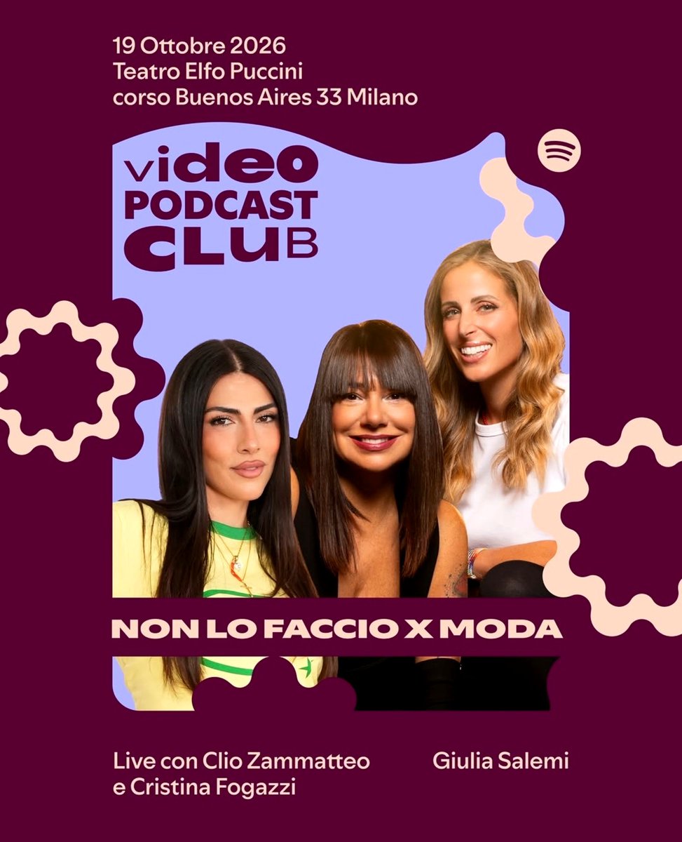 LauraA935's tweet photo. #NLFXM annuncia con un post le ospiti di Giulia per il VIDEO PODCAST CLUB SPOTIFY 
🗓️ 19 ottobre 
⏰ ore 18,45 
 📍 TEATRO PUCCINI (MI) 
        sala FASSBINDER
       Corso Buenos Aires, 33

#giuliasalemi #prelemi 
⬇️⬇️⬇️⬇️⬇️⬇️⬇️⬇️⬇️⬇️

https://t.co/ylZqT0zSTr https://t.co/R06SzHAqBP