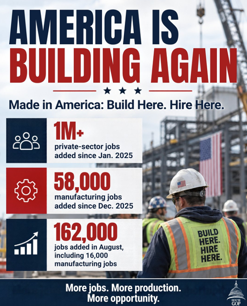 RepRussellFry's tweet photo. Manufacturing is the backbone of South Carolina’s economy.

We applaud President Trump’s commitment to reshoring AMERICAN jobs, ushering in historic manufacturing investments, and putting the American worker first.

More American jobs. More opportunities for everyday Americans.

Promises made, promises kept.