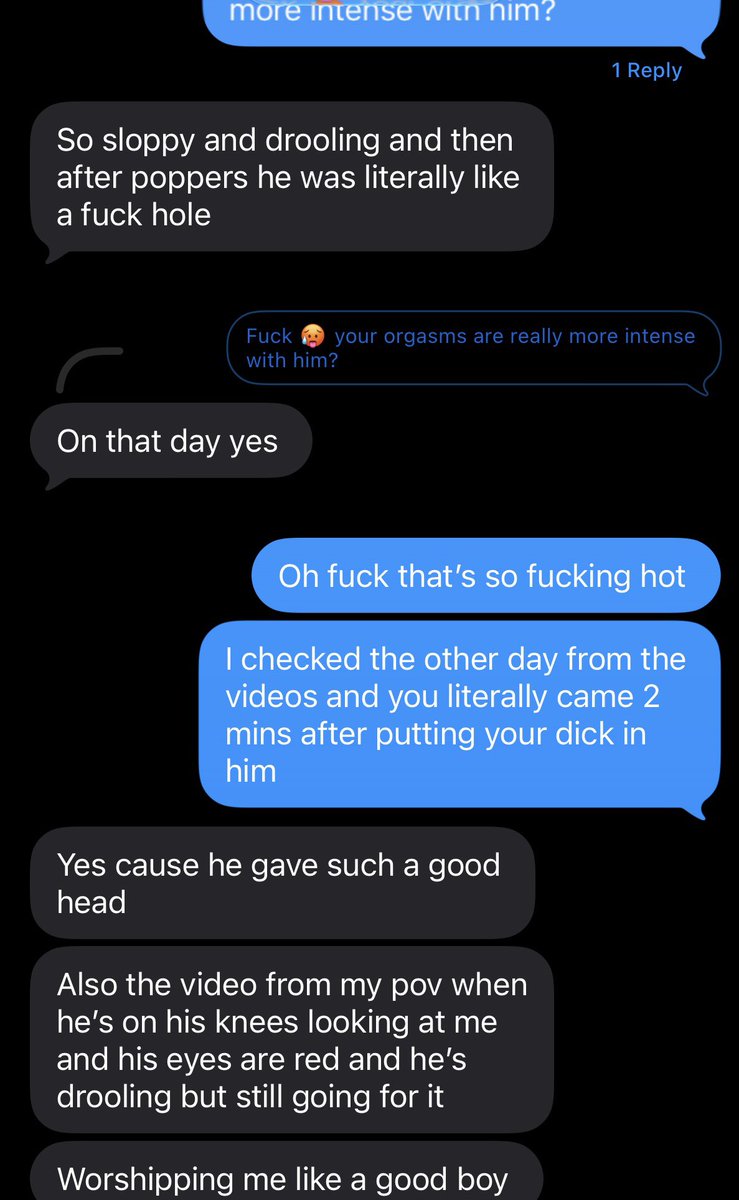 BottomSubCuck's tweet photo. Bf was away for the weekend and we were sexting about the hookup he had just before he left…

“Who do you cum harder for? Him or me?”

“Him obviously. Bigger load”  🥵💦 https://t.co/kBvgssYfTN