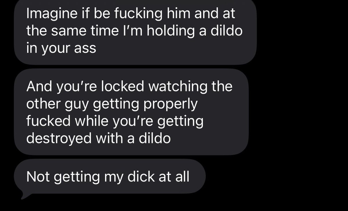 BottomSubCuck's tweet photo. Bf was away for the weekend and we were sexting about the hookup he had just before he left…

“Who do you cum harder for? Him or me?”

“Him obviously. Bigger load”  🥵💦 https://t.co/kBvgssYfTN