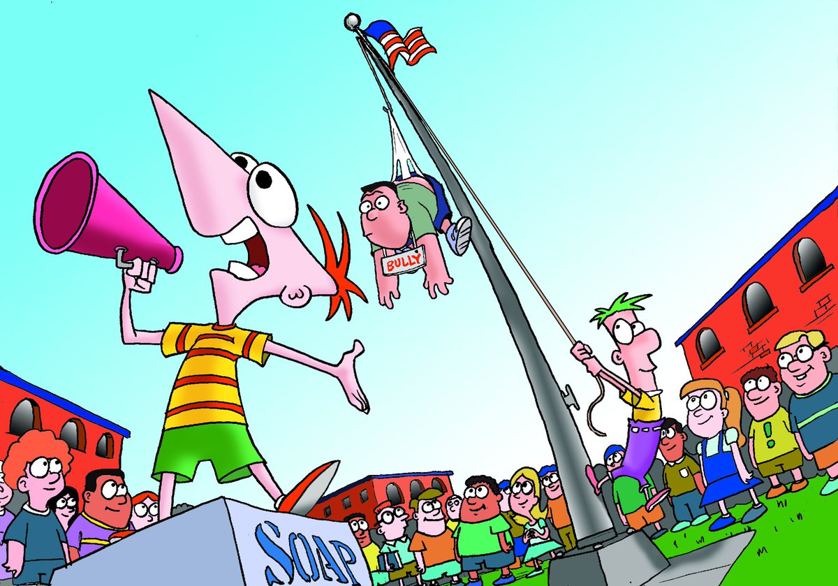 joe_applebrook's tweet photo. something about the coloring for the early artwork for Phineas &amp; Ferb gives major "90s/early-2000s web page clip art" vibes to me https://t.co/hXyMbuVrnD