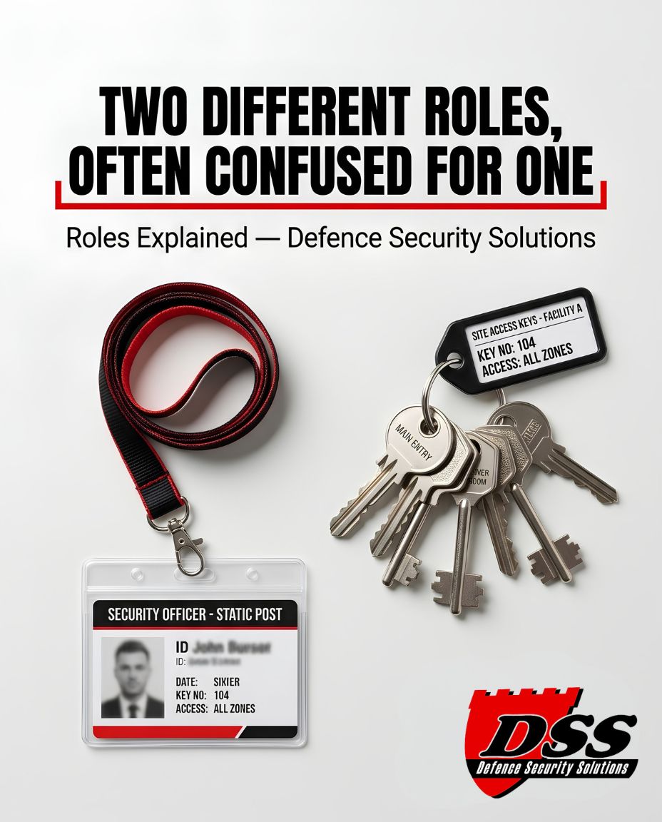 Security_DSS's tweet photo. 🔐 TWO DIFFERENT ROLES, OFTEN CONFUSED FOR ONE
✅ Static guard On-site presence during agreed hours.
✅ Keyholder Responds to alarm activations outside normal hours.
🌐 https://t.co/EYgSCO5kyx
📞 0203 490 8070
#DefenceSecuritySolutions #SecurityGuards https://t.co/1k1FYY9lb5