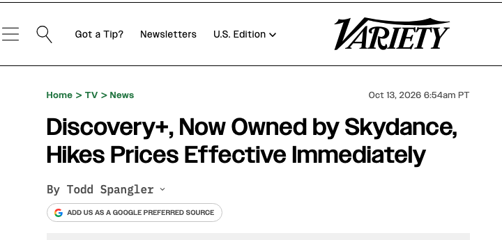 matthewstoller's tweet photo. No one could have predicted that Skydance would exploit its market power and raise prices. 

https://t.co/142gA90CQM https://t.co/4xIdSAOri9