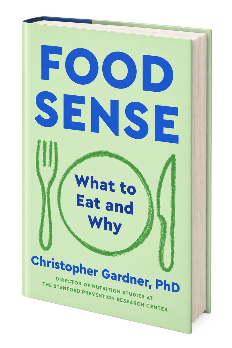 michaelpollan's tweet photo. Out today, one of the sanest books I've read on what to eat and why: Food Sense | Book by Christopher Gardner | Official Publisher Page | Simon &amp; Schuster https://t.co/KKI2wobAD2 https://t.co/Pe3ZvCecTB