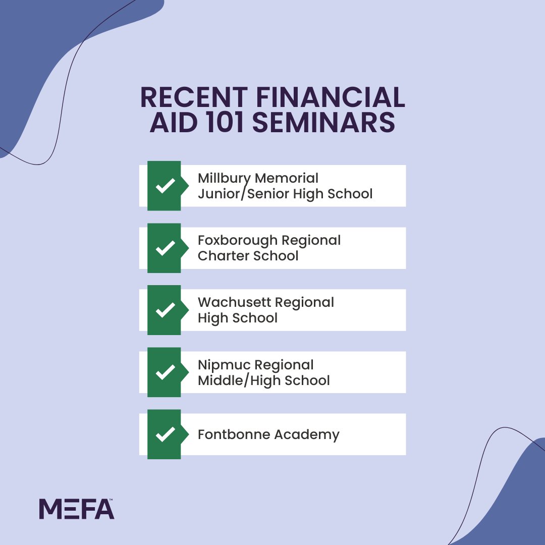 MEFAtweets's tweet photo. Here's a quick overview of where MEFA was last week!

@BtownHS142 
@NorthLearns 
@franklinctytech 
@AshlandClockers 
@smhlynn 
@FoxboroughRCS 
@wachuregional 
@MendonUptonRSD 
@fontbonneboston

Want MEFA to visit your school or organization? Contact us at https://t.co/uWtOzasPa5 https://t.co/TDc5DAQIco