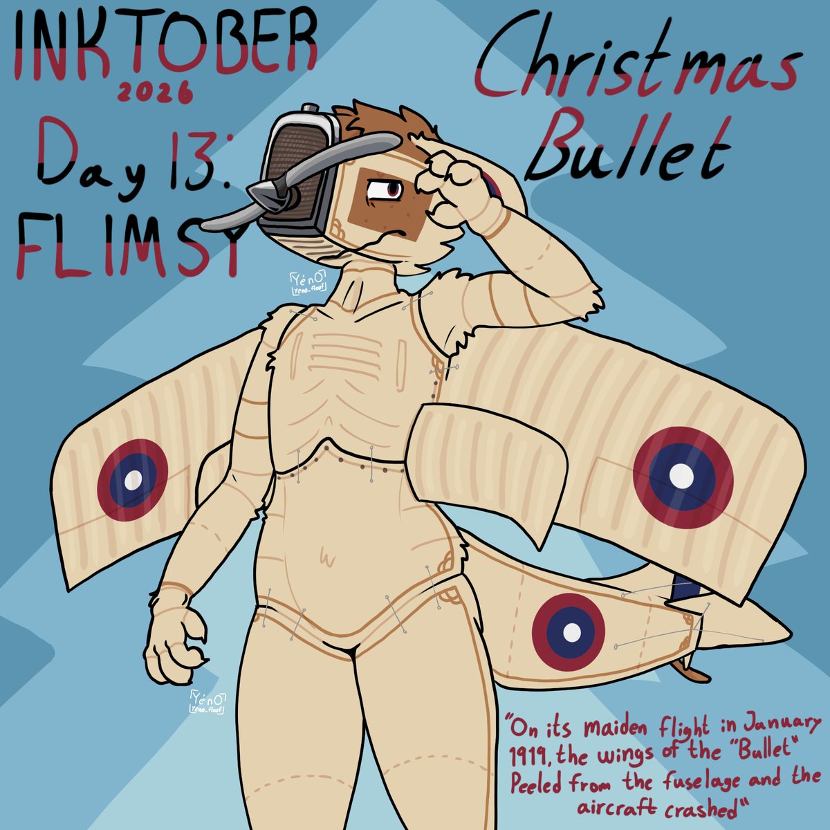 yeno_floof's tweet photo. Day 13: Flimsy
Just read the quote and youll get all the info you need
#Inktober #Furry #Furryart #digitalart #airplanedragon #Aeromorph #airplanefurry #aircraftfurry https://t.co/YE1Y2CnR0w