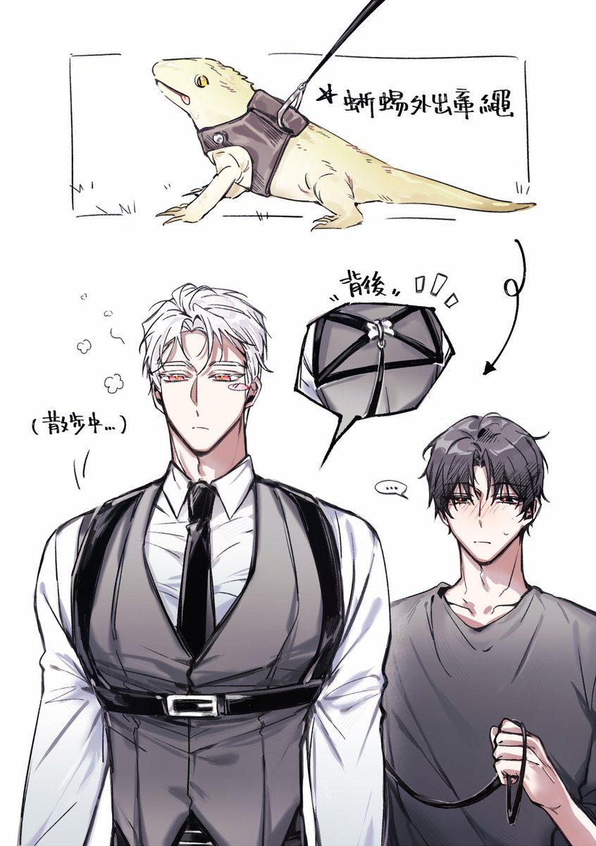 gou26119's tweet photo. 帶著🦎散步在🦌眼中相對於牽著一隻鱷魚對吧?
非常健康的散步(強調) https://t.co/BemXV9mlDY
