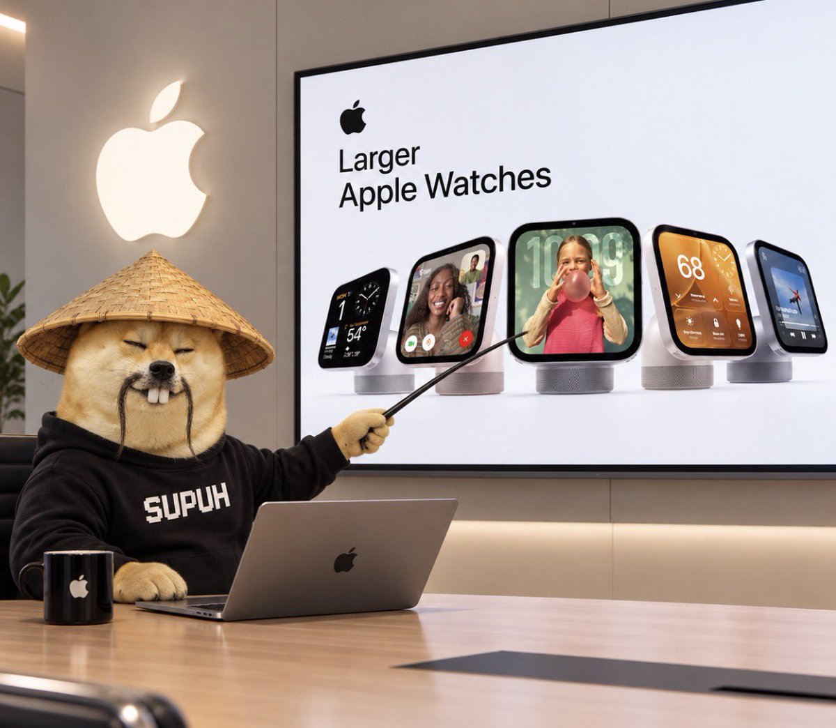 SupahInu's tweet photo. @DegenToDisciple A ruv my large desk apperl watch https://t.co/v8b9bmMGQ2