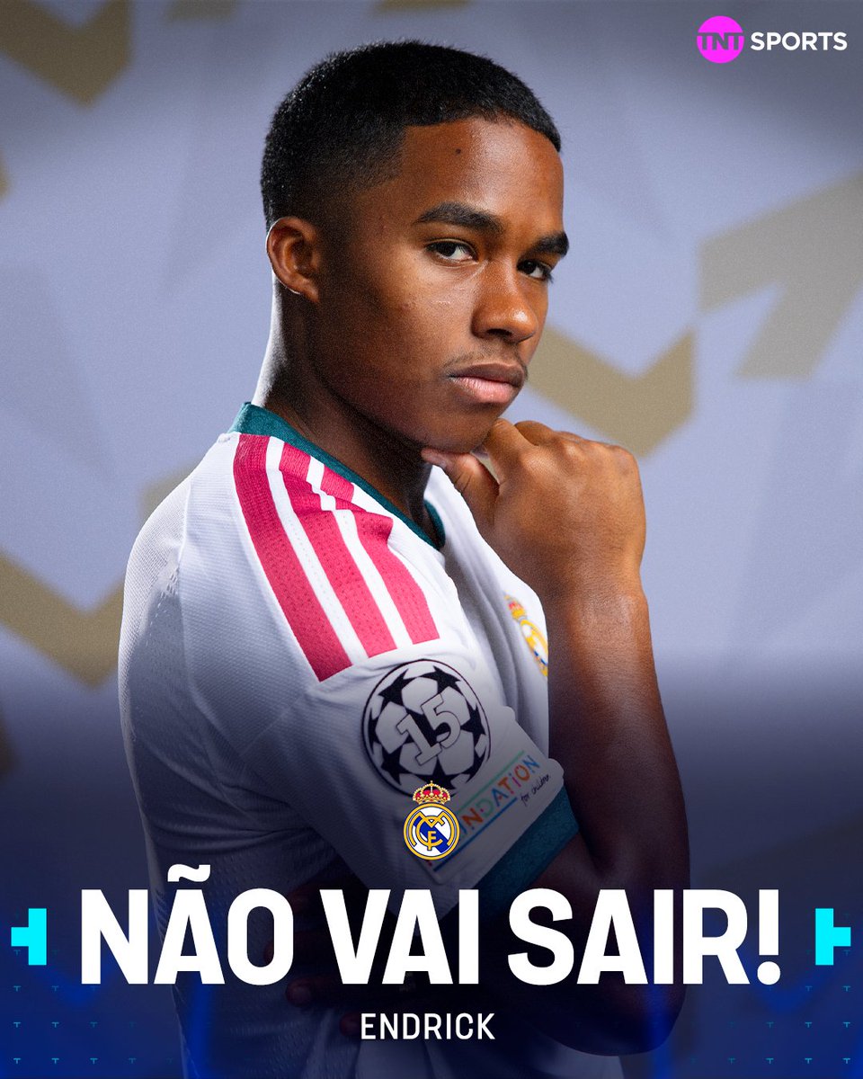 TNTSportsBR's tweet photo. O Mourinho confirmou! 🚨 Em exclusiva à TNT Sports Brasil, o treinador do Real Madrid disse que Endrick não vai deixar o clube na janela de janeiro. O português disse que quem quiser o brasileiro vai ter que esperar sentado! Será que ele vai receber mais oportunidades?

Roma x Real Madrid é amanhã (14) a partir das 15h45 na @tntbr  e na @hbomaxbrasil  (link na bio)! #CasaDaChampions #MFM #HBOMax