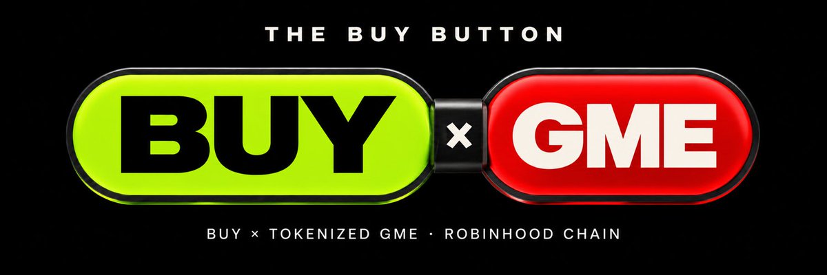 TheBuyButtonRH's tweet photo. DEX paid.

new logo. new banner. BUY × tokenized GME.

our site now has the new CA, chart and claim link.

chapter two is on.
https://t.co/ogkTRGzIWv https://t.co/rVcDvi7E2f