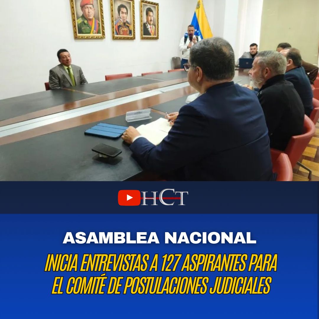 Norbey_Marin_'s tweet photo. Comisión Preliminar prevé concluir la fase de entrevistas este viernes 16 de octubre | #13O

La Asamblea Nacional de Venezuela inició el martes 13 de octubre las entrevistas a los 127 aspirantes —entre los que figuran académicos, defensores de derechos humanos y profesionales de diversos sectores— para integrar el Comité de Postulaciones Judiciales encargado de preseleccionar a los futuros magistrados del Tribunal Supremo de Justicia (TSJ). Esta fase, presidida por el diputado Giuseppe Alessandrello y marcada por una reciente reforma parlamentaria que amplió a 12 los escaños de la sociedad civil con el fin de buscar mayor pluralidad, tiene previsto culminar el viernes 16 de octubre para presentar la lista final de elegibles ante la plenaria.