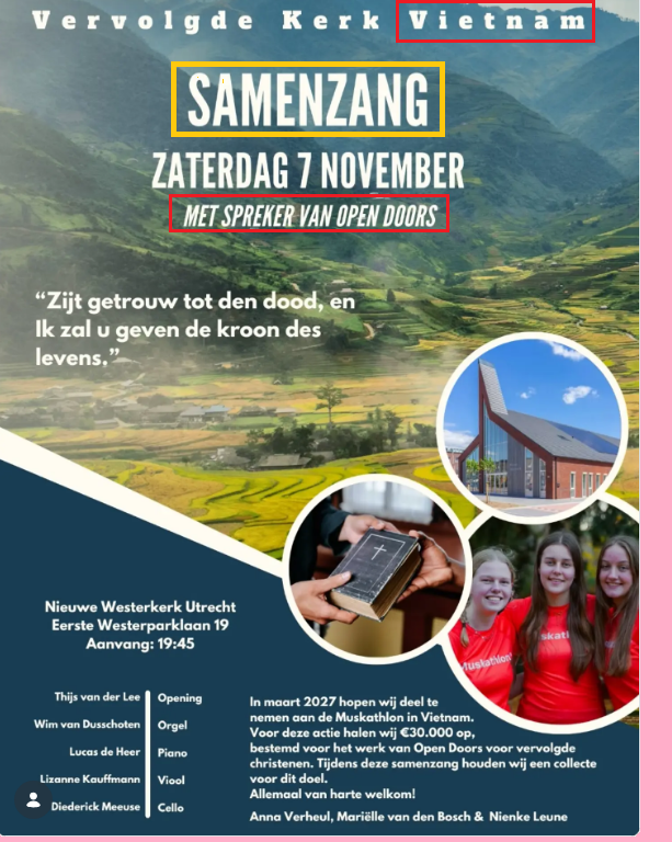 GerefGemeenten's tweet photo. #zang #OpenDoors #Utrecht #Vietnam https://t.co/woCXukPjdd