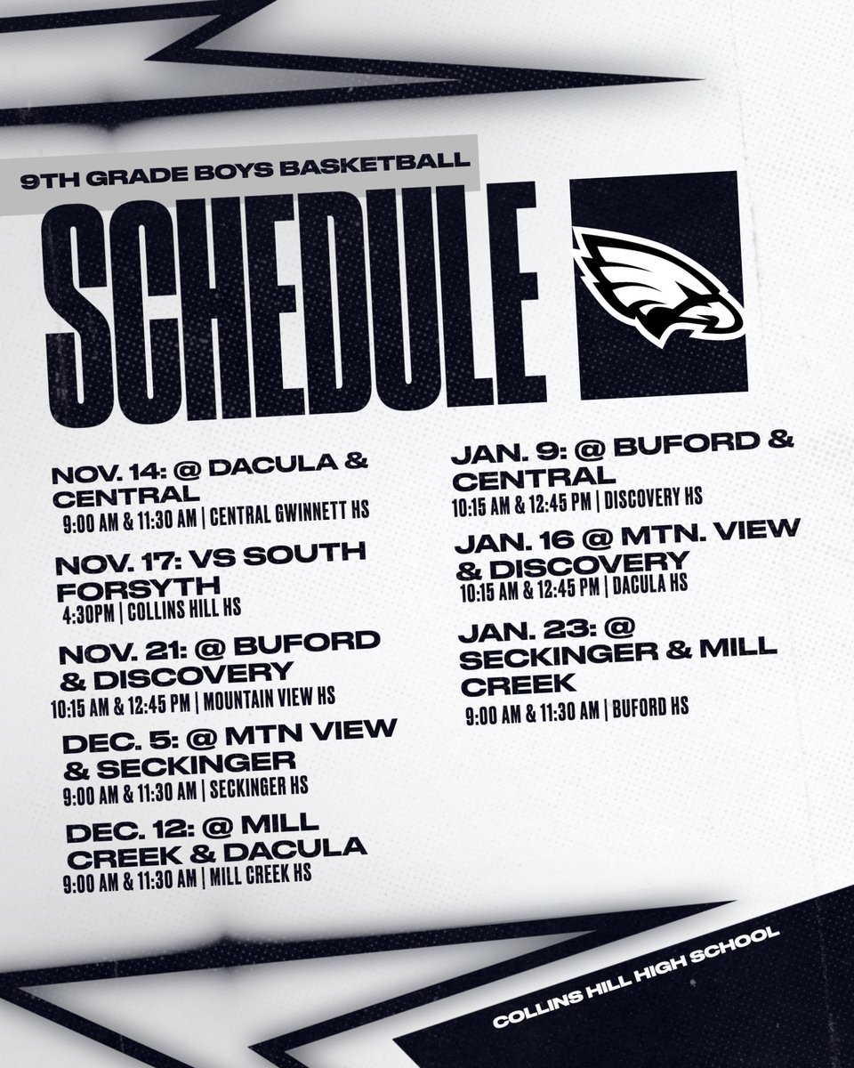 collinshillhoop's tweet photo. 2026-27 Boys Schedules 🦅 https://t.co/sXt80xC3r6