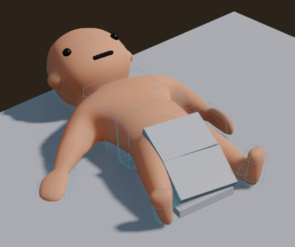 elementbound's tweet photo. been messing with ragdoll physics and I have never related to a bunch of triangles so hard

#gamedev #godotengine https://t.co/gQFDmC7Dks