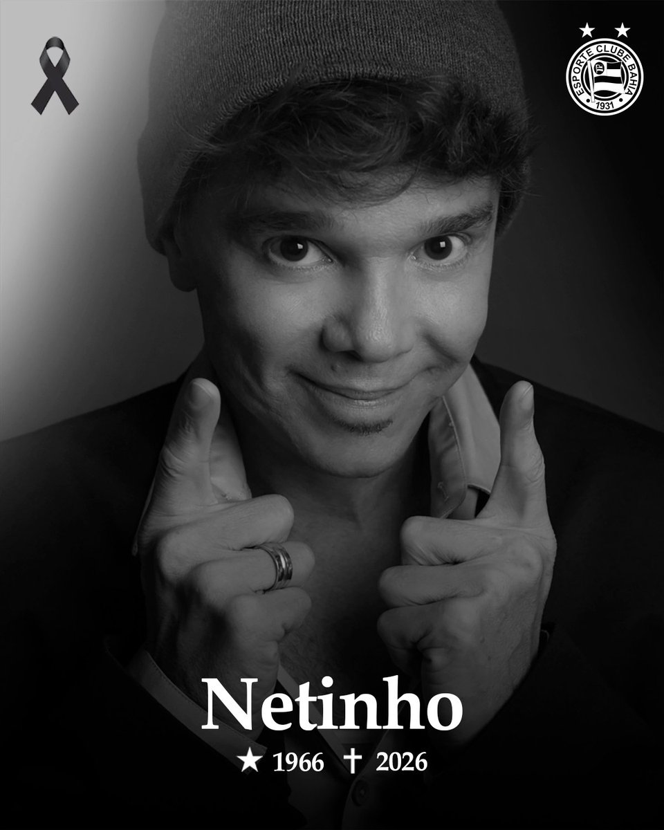ecbahia's tweet photo. 🏴 Descanse em paz, Netinho.

Uma homenagem do Esquadrão a uma das principais vozes do axé music, torcedor tricolor, que nos deixou hoje. #NotaDePesar https://t.co/8PHj3n5Alv