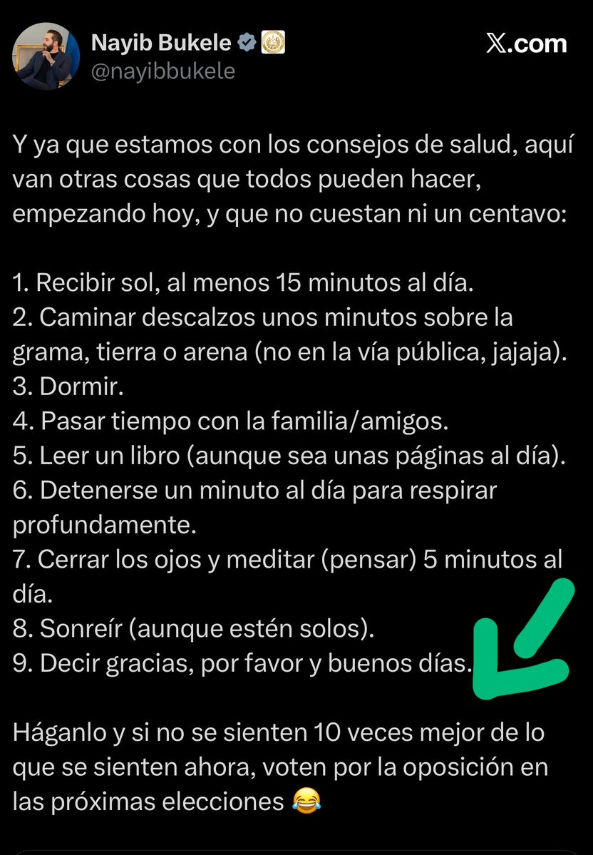 ElCatrinSv's tweet photo. Vaya mierddddd el hijuecholera se cree doctor.
Utilicen su receta y el mismo dice que si no se sienten bien para el día de las elecciones, voten por la oposición y se ríe. https://t.co/AmxJk9yFXK