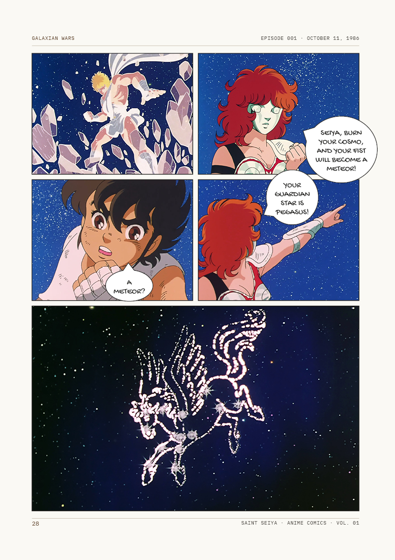 FredericNater's tweet photo. Saint Seiya turns 40! 🌟
Every week on Facebook, the comic of the episode aired 40 years ago. 📖
Episode 1 let's celebrate!!!
#saintseiya #cdz #cavaleirosdozodiaco #caballerosdelzodiaco #oscavaleirosdozodiaco #leschevaliersduzodiaque #loscaballerosdelzodiaco #聖闘士星矢 https://t.co/y5oRuZspyf