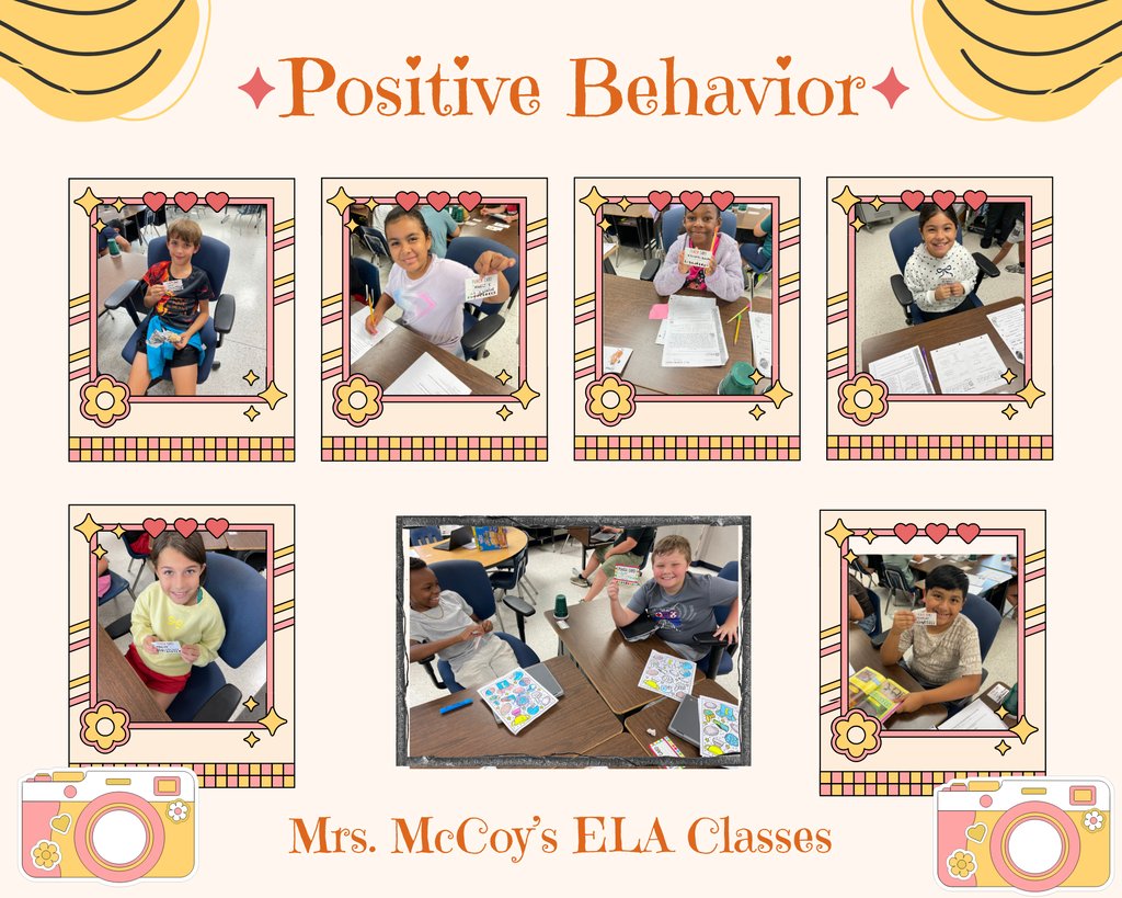 lyonsupperelem's tweet photo. These are just some of Mrs. McCoy's 4th grade students who have been recognized for positive behavior during the first 9 weeks of school. Keep shining! https://t.co/e6VBcFX0tW