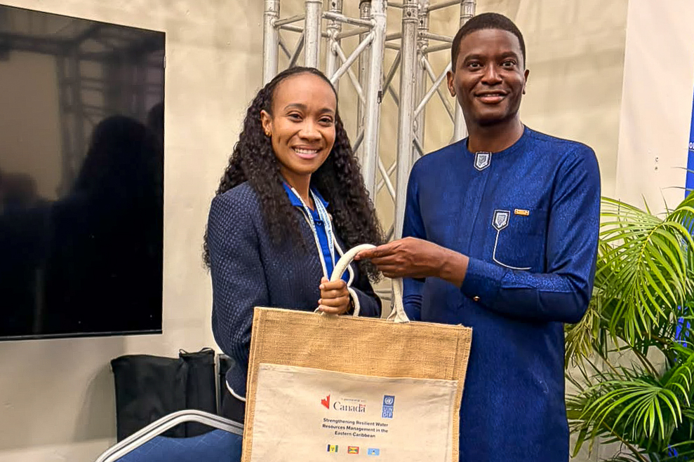 UNDPBarbadosEC's tweet photo. The Canada-funded W4R project is at #CWWA 2026!  Officials &amp; technical experts from 🇬🇩, 🇱🇨, 🇻🇨 are at C'bean Water &amp; Wastewater Assoc. conference this week to learn and strengthen regional cooperation on water security &amp; resilience.

💼https://t.co/VXWThBBB1E
🤝🏽@CanHCBarbados https://t.co/YNjvbMKzBq