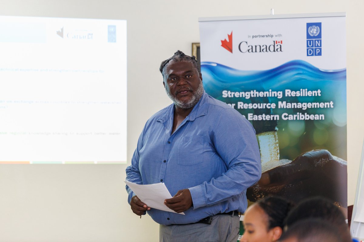 UNDPBarbadosEC's tweet photo. The Canada-funded W4R project is at #CWWA 2026!  Officials &amp; technical experts from 🇬🇩, 🇱🇨, 🇻🇨 are at C'bean Water &amp; Wastewater Assoc. conference this week to learn and strengthen regional cooperation on water security &amp; resilience.

💼https://t.co/VXWThBBB1E
🤝🏽@CanHCBarbados https://t.co/YNjvbMKzBq