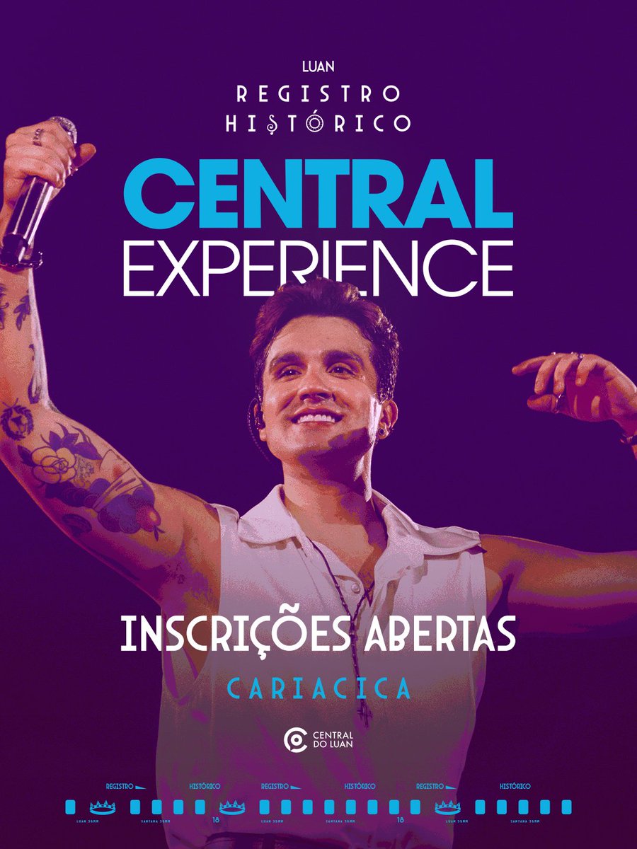 centraldoluan's tweet photo. Inscrições para o Central Experience no Registro Histórico em Cariacica oficialmente abertas! 💜

Resultado em 14 de outubro, nos canais oficiais da @centraldoluan.

🔗 https://t.co/4ddQXb8Z6I https://t.co/pte7oHbP9e