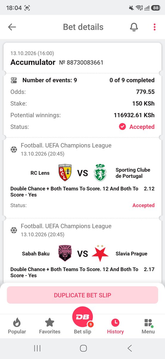 Tipsterwan's tweet photo. Very sweet option 
700 ODDS ON DBBET 
Booking code :: Q5DAP

𝐁𝐞𝐭𝐭𝐢𝐧𝐠 𝐬𝐢𝐭𝐞 : 𝐃𝐁𝐁𝐄𝐓

Register here: https://t.co/3i2UHRFFF8

Use Promocode:: 𝐖𝐀𝐍254 https://t.co/hQyV8eHrce