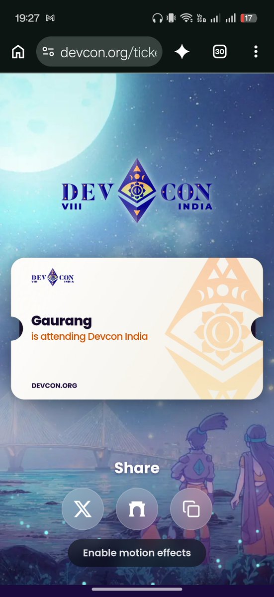 gaurangWho's tweet photo. Gonnnaaa attend Devcon 8

Really fucking excited to attend Devcon 8... 
All thanks to my seniors and mentors @satyaki44 @Naman4545 and za goat @_abhist_. 

Help out my content create niga @SamyaakJain out 😝. (Like and follow kr dena). 

Let's have a great time at devcon yall. https://t.co/NhYmIsCMkW