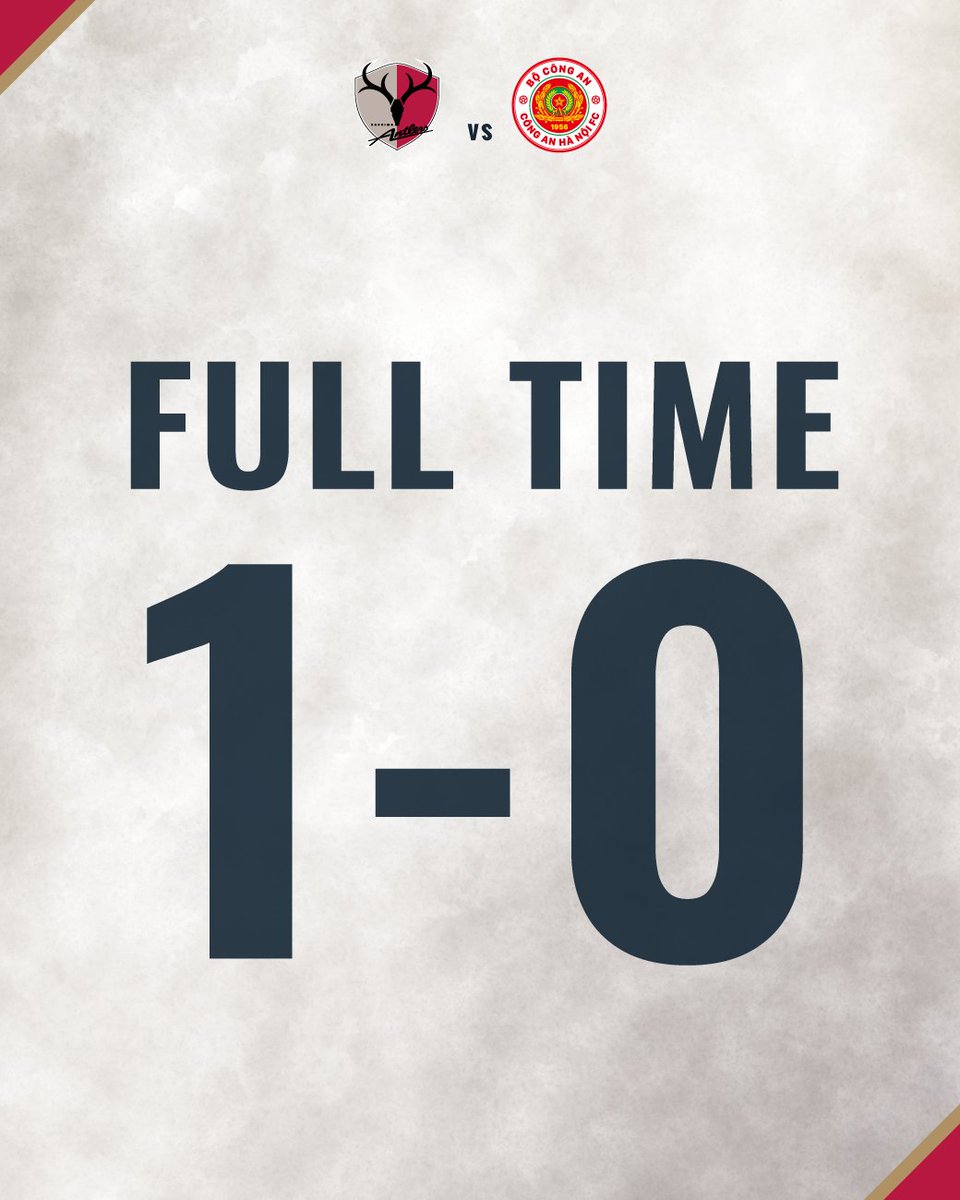 atlrs_official's tweet photo. 🔴 10/13 🆚コンアン・ハノイ🔴
#鹿島アントラーズ #共闘

試合終了！🔴1-0！

今日も最後の最後まで共に闘ってくださって、本当にありがとうございました💪🔥

🔻見逃し配信は、 DAZN で🔻
🔗https://t.co/lyChqaO6eh https://t.co/5s2JXT9h7u