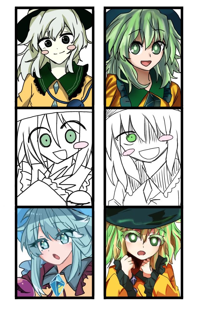 yu2xnb's tweet photo. たくさんのこいしちゃん。どれがどのシリーズ作品なのか当ててみてね。あと1番描くのに時間がかかったのはどれでしょうか？？？

#東方Projectㅤㅤㅤㅤ 
#古明地こいし https://t.co/yYZsIHn0tL