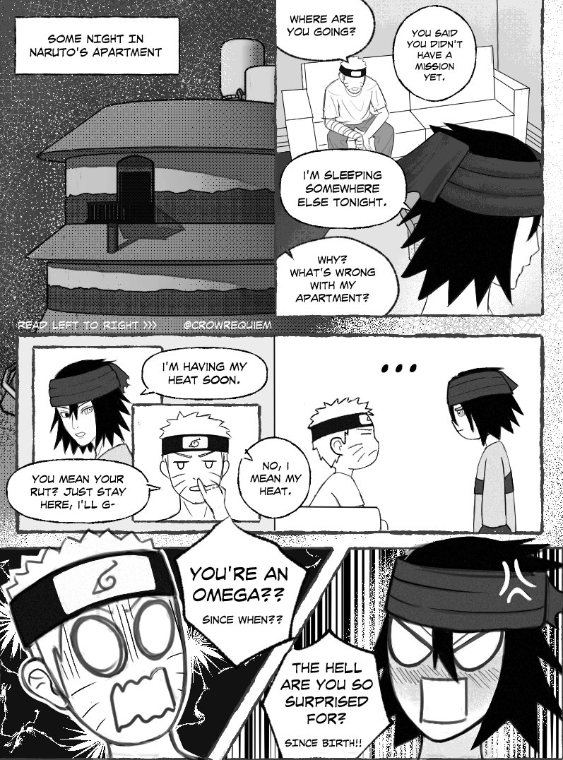 crowrequiem's tweet photo. #snsmonth26 
day 8: omegaverse //

how to get dicked down by your alpha who doesn't know he's your alpha yet (2/5)

#narusasu https://t.co/eAmGPAi59z