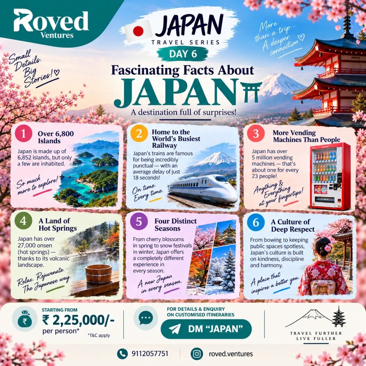 XinaWy's tweet photo. JAPAN TRAVEL SERIES | DAY 6

Think you know Japan? Think again. With 6, 800+ islands, punctual trains, hot springs, and vending machines everywhere, Japan is full of surprises. Which fact surprised you most? Comment the number. https://t.co/iaXKnWPilI
