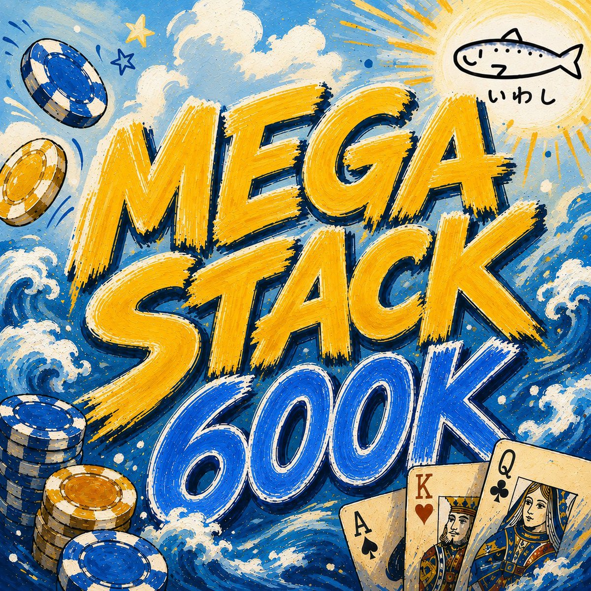 iwashi_poker's tweet photo. 🐟🎁 ゲリラリポストキャンペーン開催中 🎁🐟

🗓️10/14(水) 〜 10/15(木)開催の4トーナメント

週末はゆうま&こうきの祝勝会🎊🎊
…がありますが、前哨戦ここに開幕🔥

各トーナメント 5名様をご招待✨
＜無料招待 1名様＞
＜半額招待 4名様＞

▼ 応募方法
・当アカウントフォロー
・意気込み、『希望番号』を書いて引用リポスト❗️
・トナメ開始1時間以内に着席必須
📢当選発表：当日14:00

☟トーナメント詳細☟
＿＿＿＿＿＿＿＿＿＿＿＿＿＿＿＿＿＿＿＿＿

①🐟 ”MEGA” MONSTER STACK 700K 🐟
10/13(水) 1部

◾ Start：17:30
◾ レイト：22:00
◾ リエントリー：22:40

◾ Entry：¥26,000
◾ Re-Entry：¥26,000

👇詳細はこちら👇
https://t.co/dBl6b1lKKM
＿＿＿＿＿＿＿＿＿＿＿＿＿＿＿＿＿＿＿＿＿

②🐟 Mega Stack 600K 🐟
10/13(水) 2部

◾ Start：21:30
◾ レイト：2:00
◾ リエントリー：2:40

◾ Entry：¥24,000
◾ Re-Entry：¥24,000

👇詳細はこちら👇
https://t.co/T3nZNCXhDO
＿＿＿＿＿＿＿＿＿＿＿＿＿＿＿＿＿＿＿＿＿

③🐟 Even Millons 1,000K 🐟
10/15(木) 1部

◾ Start：17:30
◾ レイト：22:00
◾ リエントリー：22:40

◾ Entry：¥30,000
◾ Re-Entry：¥30,000

👇詳細はこちら👇
https://t.co/p9ccVIqyLY
＿＿＿＿＿＿＿＿＿＿＿＿＿＿＿＿＿＿＿＿＿

④🐟 Mega Stack 600K 🐟
10/15(木) 2部

◾ Start：21:30
◾ レイト：2:00
◾ リエントリー：2:40

◾ Entry：¥24,000
◾ Re-Entry：¥24,000

👇詳細はこちら👇
https://t.co/5fDmUBIMcK
＿＿＿＿＿＿＿＿＿＿＿＿＿＿＿＿＿＿＿＿＿

リアルタイムの店内状況はこちら👇
オープンチャット「【 いわし赤坂 】⚡最新情報速報⚡」

皆様の参加お待ちしております🙇🏻‍♀️🔥

━━━━━━━━━━━━━━
#いわし赤坂
#ポーカー
#リポストキャンペーン