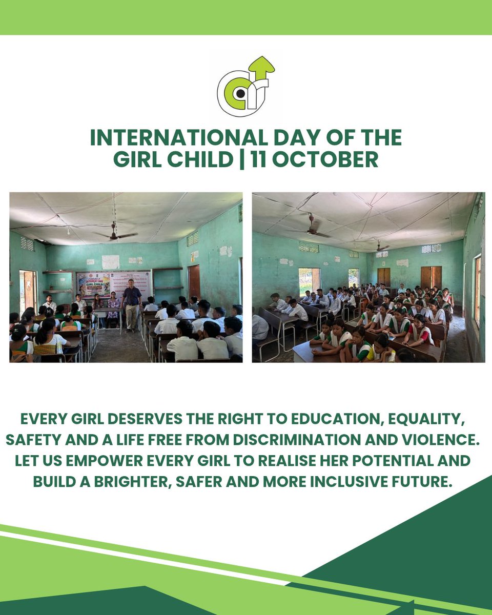 acrd1995's tweet photo. On 12 October 2026, ACRD’s Access to Justice Team, Baksa district, in collaboration with SANKALP–DHEW Baksa, the Education Department, DLSA and DCPU, observed the International Day of the Girl Child at Irakdow HS, Kharua, Baksa District https://t.co/bN4FRR3zUD
