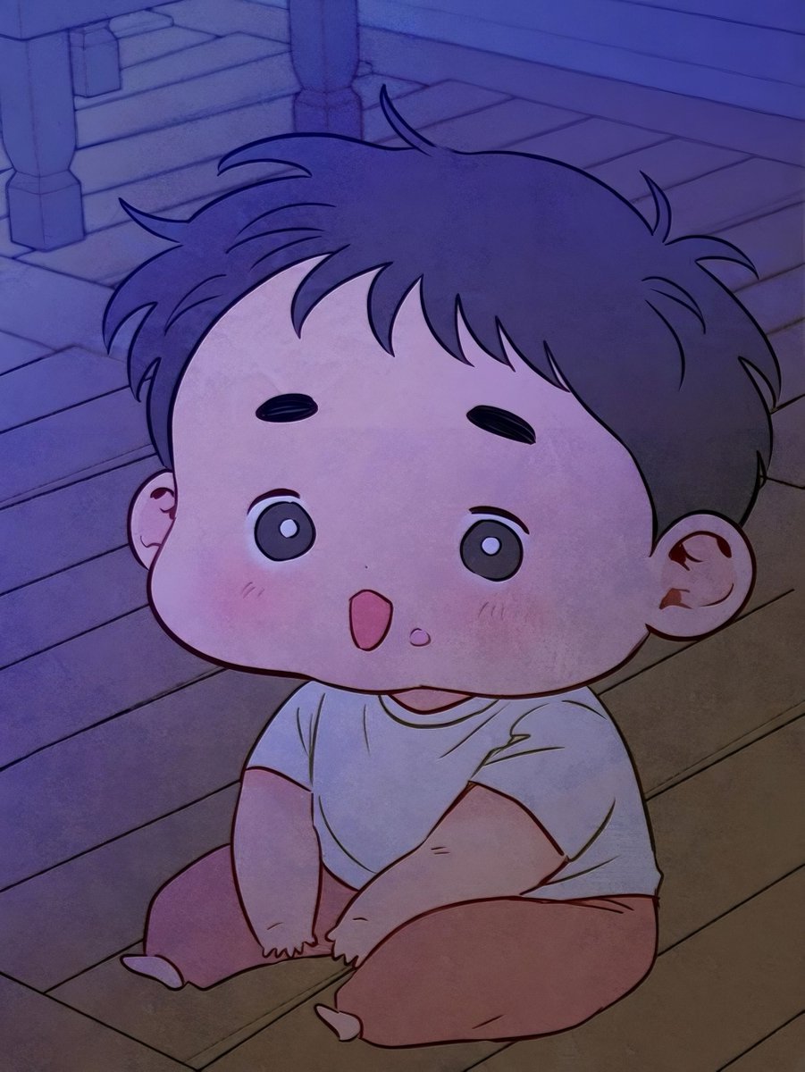 cxingleei's tweet photo. sungwoon is so much like his papa, taesun. not only is he cheerful and sociable like him, but he definitely inherited being a messy eater from papa taesun too ⭐️🥔

⠀   baby sungwoon                       papa taesun https://t.co/WYqHdSfCBf
