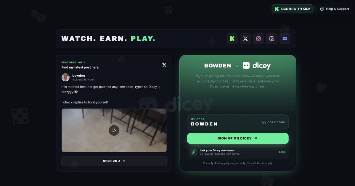 _kieranbowden's tweet photo. 📺 Site Update:

Earn Stars just by watching my streams, chatting and getting involved with the content ⭐

Sign in with Kick at https://t.co/V58bg9v6C0, collect your Stars and redeem them in the rewards store.

A little thank you for supporting the streams 💚 https://t.co/BoI1kLbjsH