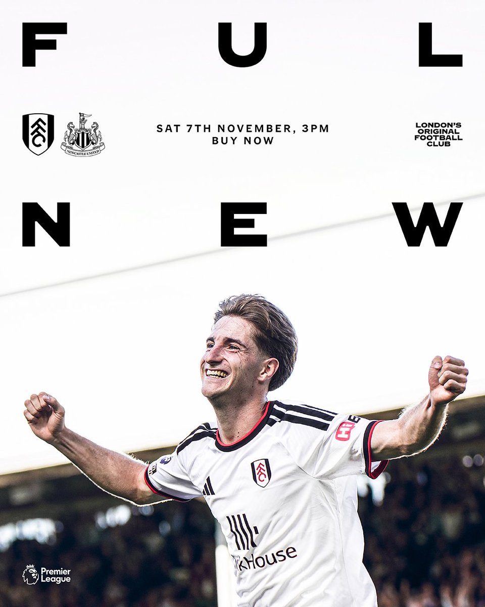 FulhamFC's tweet photo. Tickets for the visit of Newcastle United are available to those with booking history.

🔗 https://t.co/9fhH1WnUYv https://t.co/37Be4M5bGg