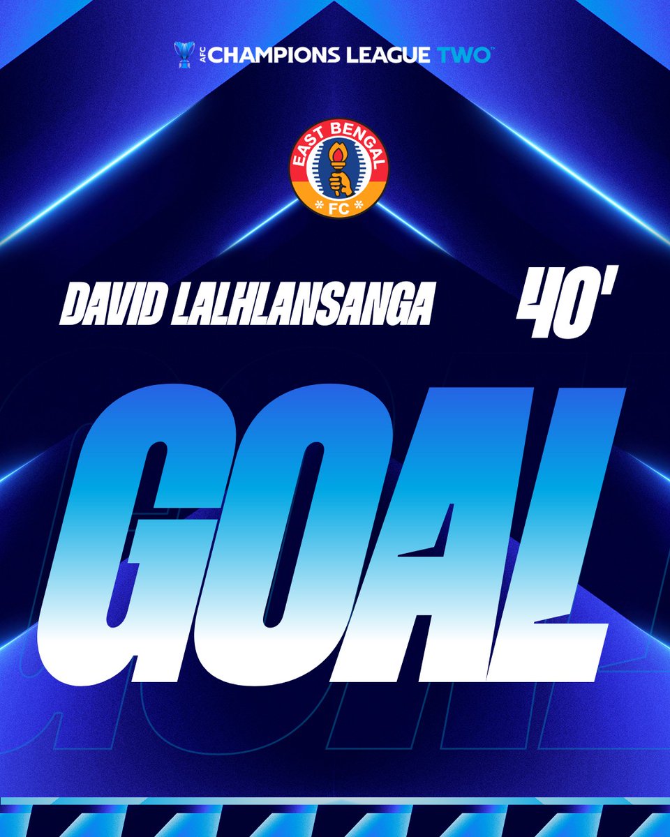 TheAFCCL's tweet photo. ⚽ GOAL | 🇮🇳 East Bengal FC 2️⃣-1️⃣ Al Shorta 🇮🇶

Quick to react, David Lalhlansanga turns in the rebound for his second!

📺 Watch 𝗹𝗶𝘃𝗲: https://t.co/1axF0y0LCP

#ACLTwo | #EBvSHO https://t.co/rA8YLkiZGp
