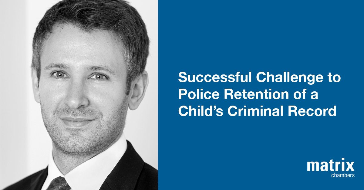 MatrixChambers's tweet photo. The High Court has handed down an important judgment on the retention of police records in (R (DMP) v Chief Constable of Warwickshire Police [2026] EWHC 2471 (Admin)). Aidan Wills was instructed by CJS Defence Ltd.

Read more: https://t.co/qnvSGxry5x https://t.co/Kxw59KGDaj