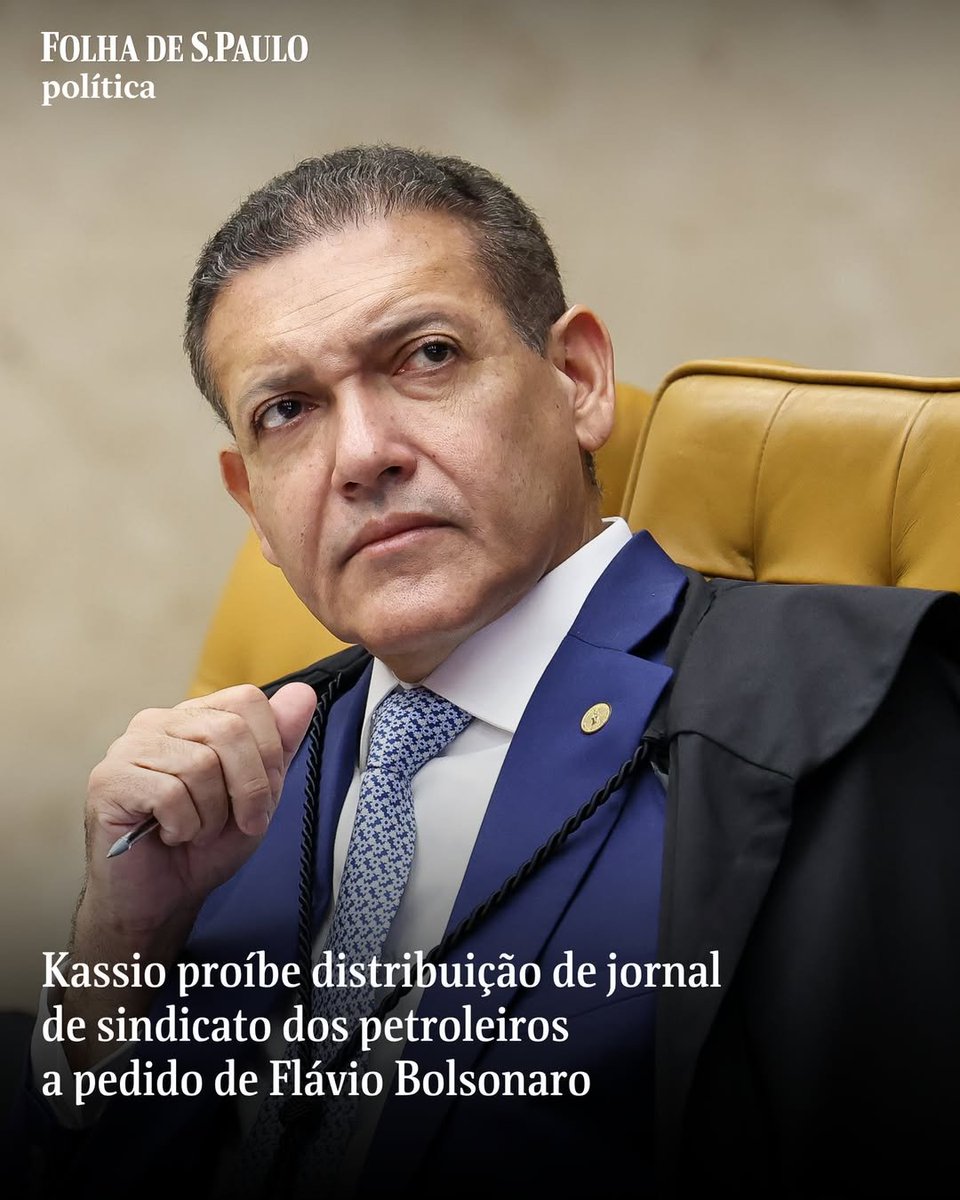 _janoninho's tweet photo. Nem ganhou, nem vai e a🚫 #Censura já começou:

🚨 Flávio Bolsonaro nem ganhou a eleição e já armou conluio com Kássio Nunes Marques pra censurar o jornal do sindicato dos petroleiros

O ministro do STF proibiu a distribuição a pedido do candidato. Perseguição e postura ditatorial antes mesmo do segundo turno

EXPLODE 
#EXÉRCITODOLULACONTRACENSURA