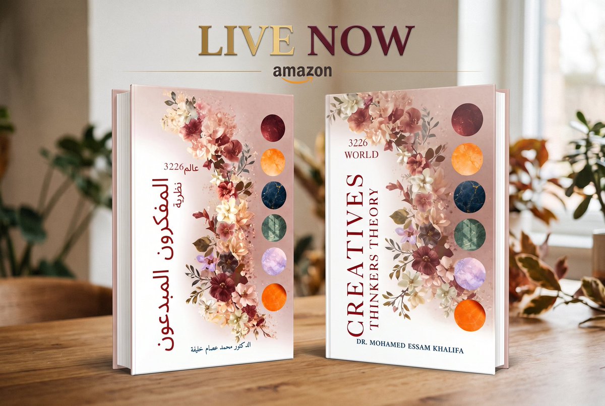 3226Peace's tweet photo. THE Creative Thinkers theory book is live on amazon,

Order your copy now 
English , Paper and Hardcover /
https://t.co/e349k3j79F

English , Electronic on kindle and kindle app /
https://t.co/xaJXERlpVi

Arabic , Electronic on kindle and kindle app /
https://t.co/RW7sW0xXjq https://t.co/6yp8vFdhO7