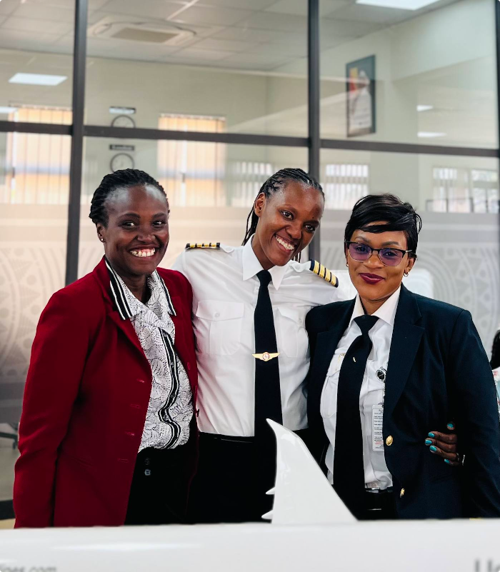 UG_Airlines's tweet photo. Some milestones deserve to be celebrated beyond the moment!!.🥳 
Today, we celebrated Captain Rita Nasirumbi, who made history as Uganda's and Uganda Airlines’ first female captain. A proud moment for the Airline and an inspiring reminder of what women can achieve.  

Congratulations, Captain Rita!!👩‍✈️✈️ May your journey continue to inspire many more women to take the skies.  #FlytheCrane