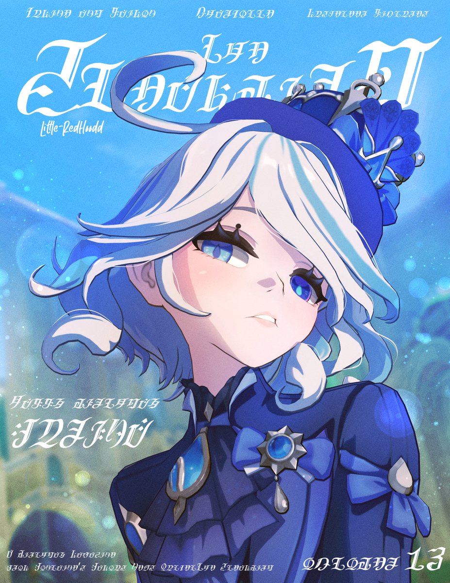 LittleRedhoodd's tweet photo. Happy birthday Furina!!!! 💙

#GenshinImpact #Genshin https://t.co/XXdF7Mvh5S