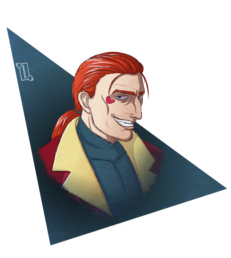 Mahleb_'s tweet photo. Police officer Armend from Knights of Guinevere.
I really liked what they did with him at the end — very unexpected. Cartoons don’t usually go that route. Honestly didn’t see it coming.

#KnightsOfGuinevere #Armend #GlitchProductions #DanaTerrace #KOG https://t.co/l5hzFN1NEZ