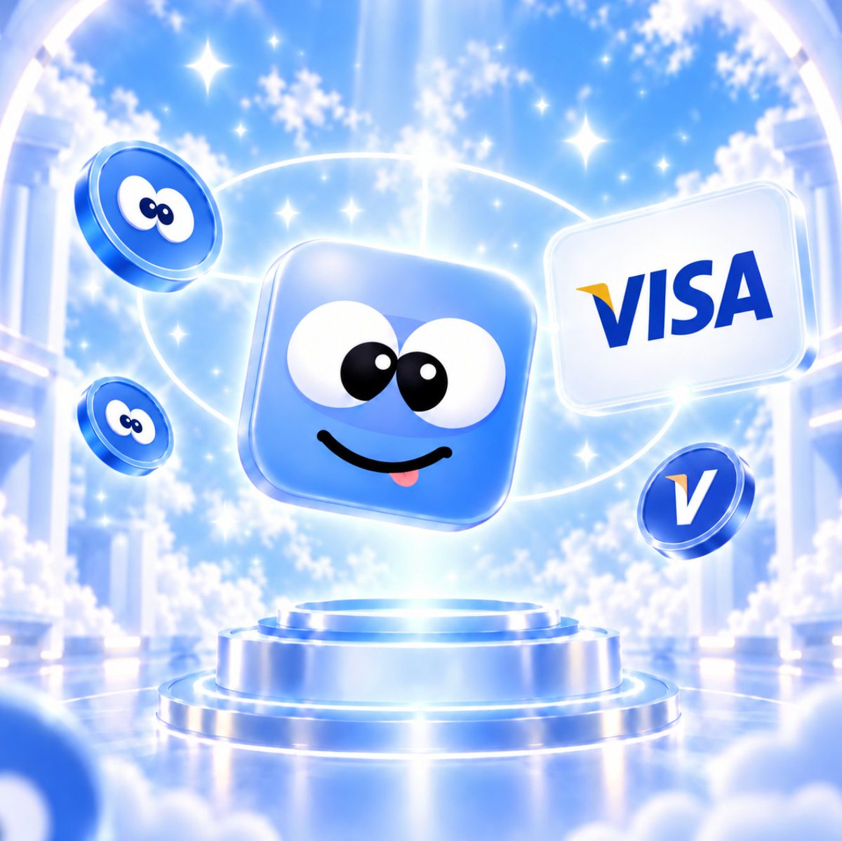 gomo_family's tweet photo. Visa stock pairs are now live on solana:9XKzy4KahcZaGJPJtz1PtqGPB3CiseoBrx7TcQhEpump 💙

Creators can now build launches around one of the biggest names in global payments https://t.co/vsbpqmhiLA