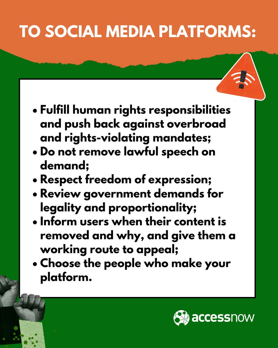 accessnow's tweet photo. Democracy and a crackdown on protesters cannot co-exist!

In Delhi, peaceful assembly has been met with mass detentions, mobile internet shutdowns, and orders for social media platforms to prioritise gov’t requests.

We ask the gov’t to #KeepItOn and respect human rights. 🔽 https://t.co/znqobQ2fRD