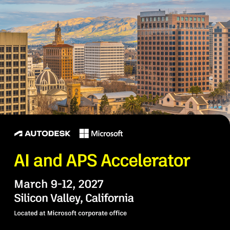 AutodeskAPS's tweet photo. Calling all developers: Build with #Autodesk + #Microsoft experts in #SiliconValley! 📣 Bring a real project and get direct help from experts on both sides of the technology during four days of hands-on building. Space is limited—RSVP and apply early! 👉 https://t.co/HRrKdBkGBy https://t.co/U9FwrPAjYj