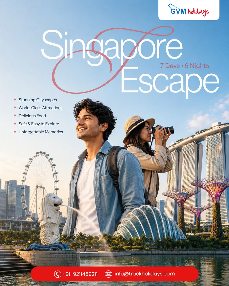 GEOCARD1's tweet photo. Singapore is calling! Enjoy 7 days and 6 nights of cityscapes, world-class attractions, delicious food, and unforgettable moments with GVM Holidays. Pack your bags—Singapore awaits! https://t.co/OsG1SpWYKu
