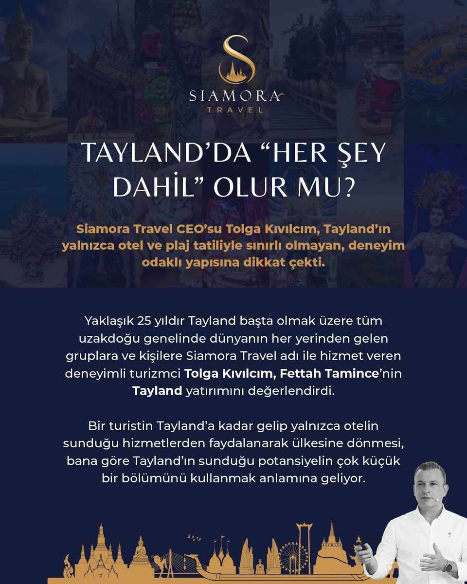 yagoslep's tweet photo. Tayland’da tatil yalnızca otel değil; kültür, gastronomi, doğa, adalar ve yerel deneyimdir. Rixos yatırımı, “her şey dahil” modelinin deneyim odaklı turizmle nasıl buluşacağını gündeme taşıyor. https://t.co/3oKpI9Xs1C